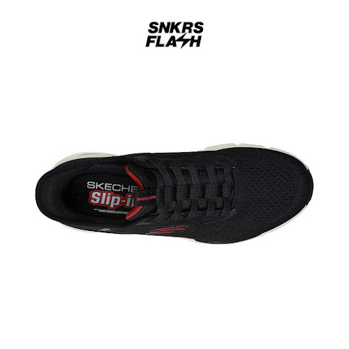 SKECHERS SPORT SKECHAIR VENTURA BLACK RED Sepatu Sneakers Pria - 232447BKRD - Size 45