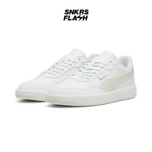 PUMA COURT ULTRA LITE WHITE VAPORT GREY Sepatu Sneakers Unisex - 38937110 - Size 39