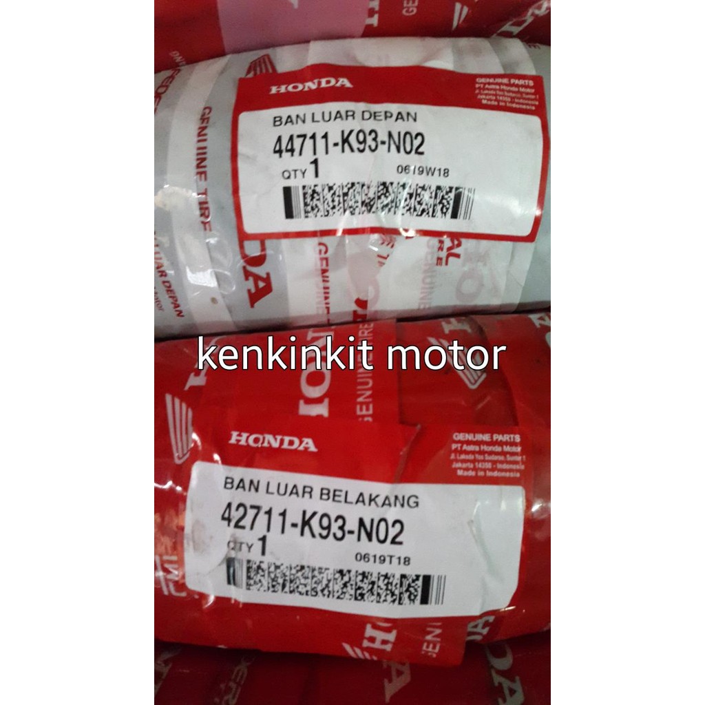 PAKET /BAN SCOOPY 2017/ RING 12/DEPAN DAN BELAKANG/ ORI HONDA