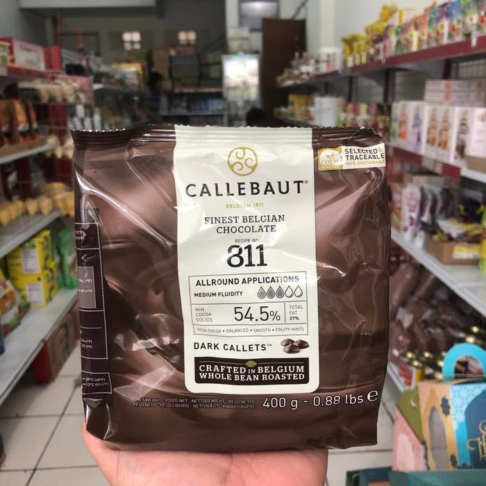 

NEW! CALLEBAUT WELL BALANCED BITTER 400 GRM CHOCOLATE CHIP 54.5 % DARK 811