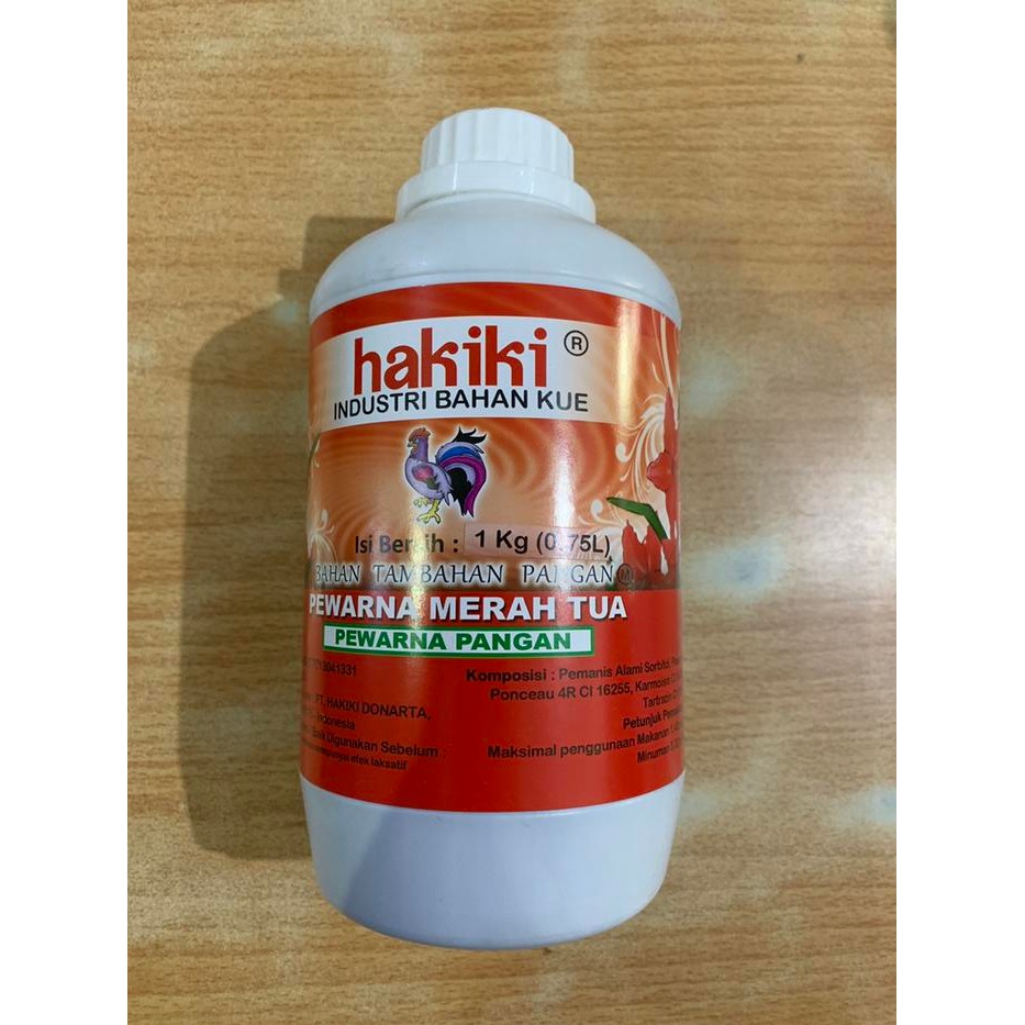 

NEW! PEWARNA HAKIKI MERAH TUA 1 KG / PEWARNA MAKANAN FOOD COLORING