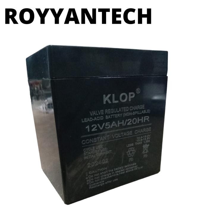Baterai 12V 5 Ah Klop Aki Salon 12 Volt 5Ah 20Hr Ups