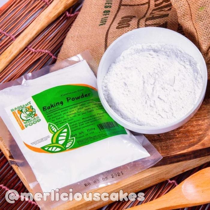 

NEW! ALUMINIUM FREE NATURAL BAKING POWDER NON GMO RADIANT WHOLE FOOD 150 GR