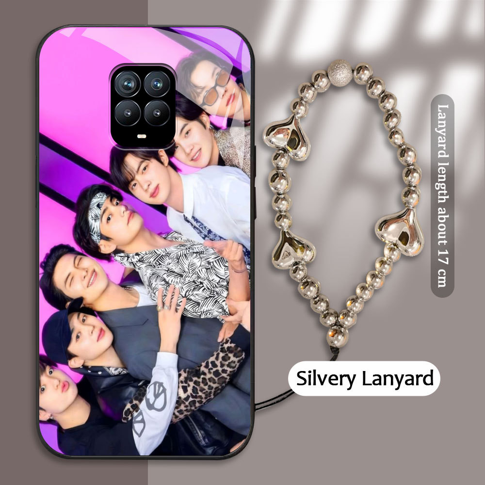 Tempered Glass case For Xiaomi RedMi Note 4 4x 7 8 9s 9 pro max kasing Handphone  BTS idola Korea  C