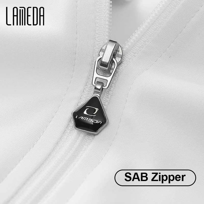 LAMEDA Men's Cycling Jersey Set Road Bike Shorts Jersey Full Zipper Short Sleeves Cycling Bib Short