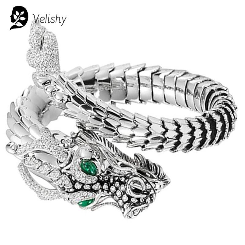 Unique Men's Chinese Dragon Ring Cool Cycling Men and Women's Rings Size Adjust