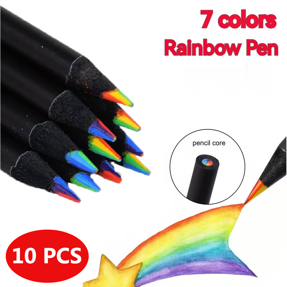 

WEBOW Pensil Warna Rainbow Color Pencils Drawing Painting 10 PCS/Set - XP003