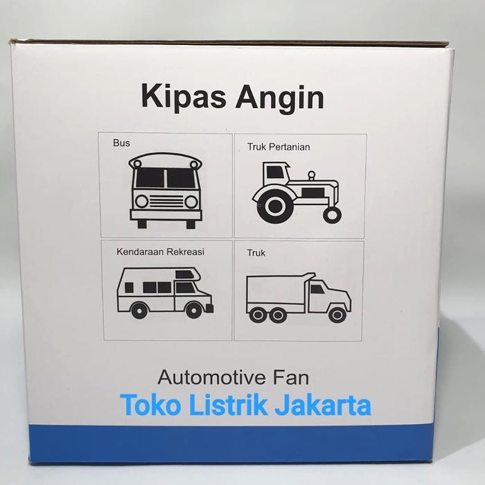 Kipas Angin Dc Jepit Aki Mobil 6 Inch 24 Volt Visalux