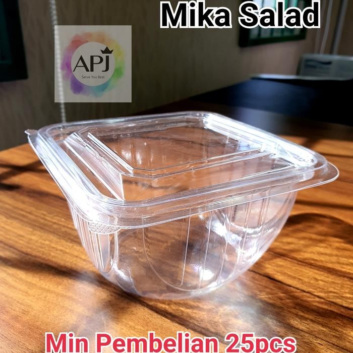Mika Salad / Salad Tray / Tempat Salad / Kotak Salad / Plastik Salad