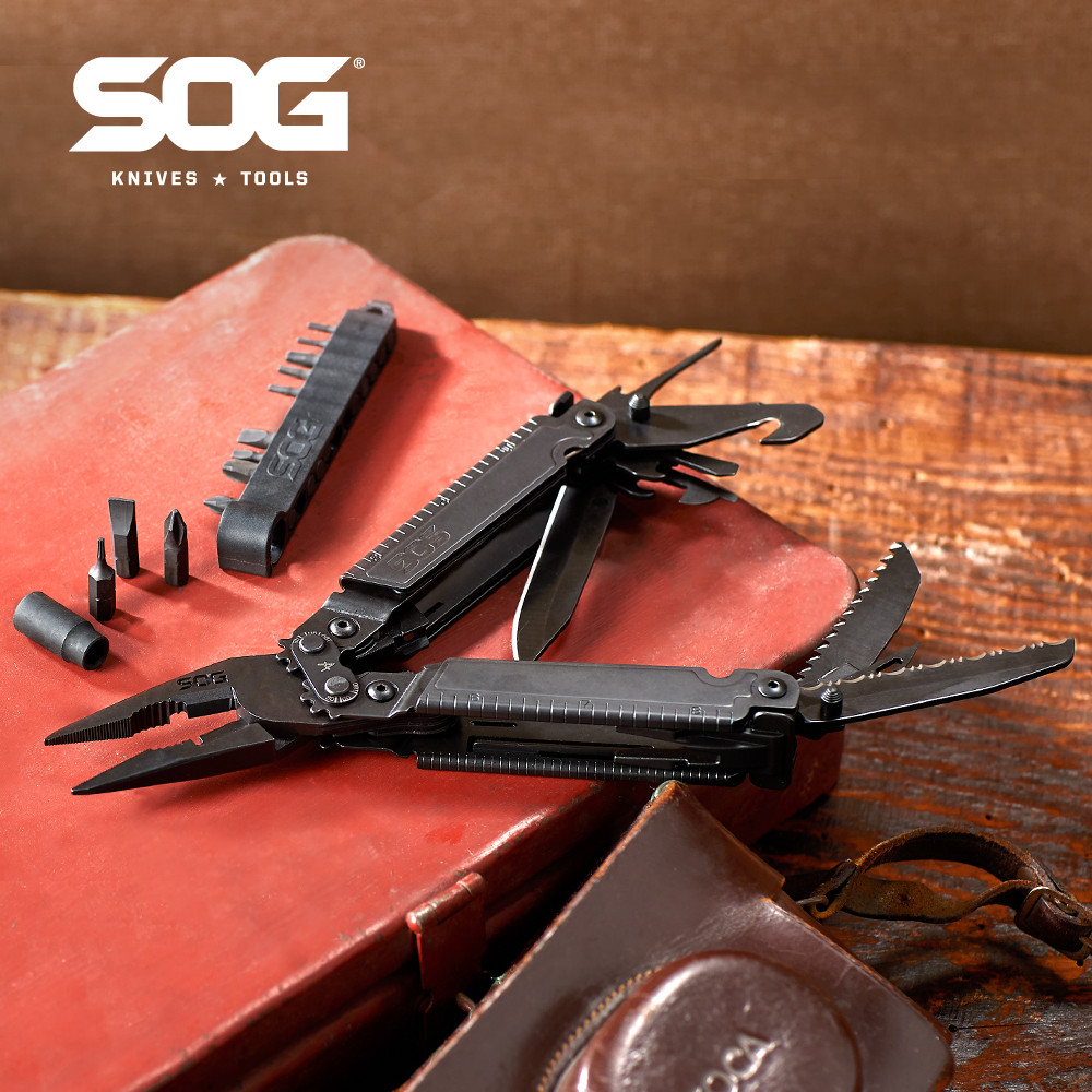 SOG PowerAccess Assist 21-in-1 EDC Military Tactical Gear - Compact Multitool with Pliers& Knives, O