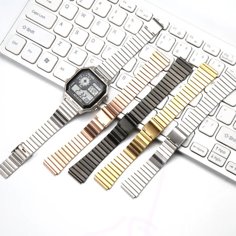 Stainless Steel Strap Suitable For Casio AE-1000W AE-1200 AE-1300 AEQ-110W AQ-S810 MRW-200H W-735 SG