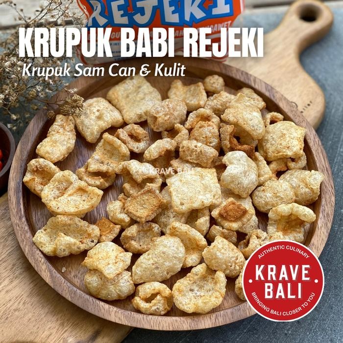 

Krave Bali Kerupuk Kulit Babi Rejeki 70 Gram Krupuk Babi Asli - Makanan Khas Bali Asli
