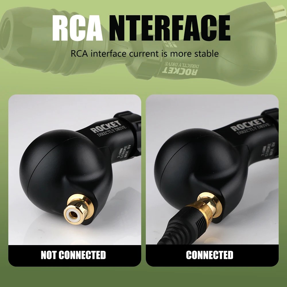 ROCKET D3 Drive Direct Rotary Tattoo Machine - Powerful Motor Professional Rotary Tattoo Gun for