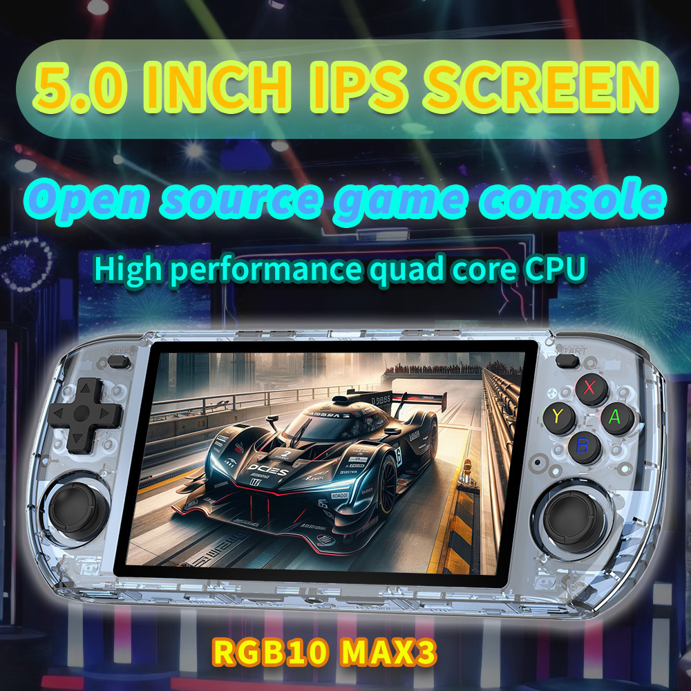 POWKIDDY RGB10 MAX 3 Retro RK3566 ARM Open-Source Handheld Game
