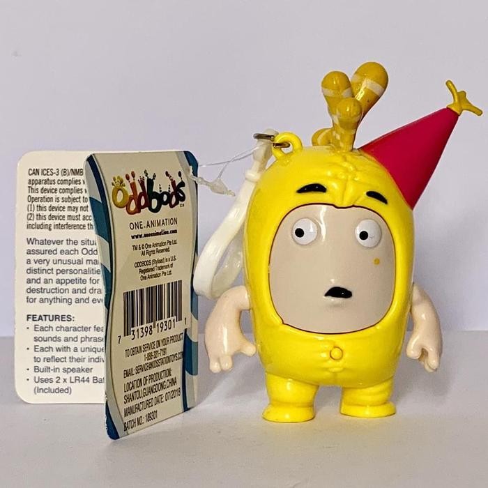 Oddbods Backpack Clip With Sound - Gantungan Kunci