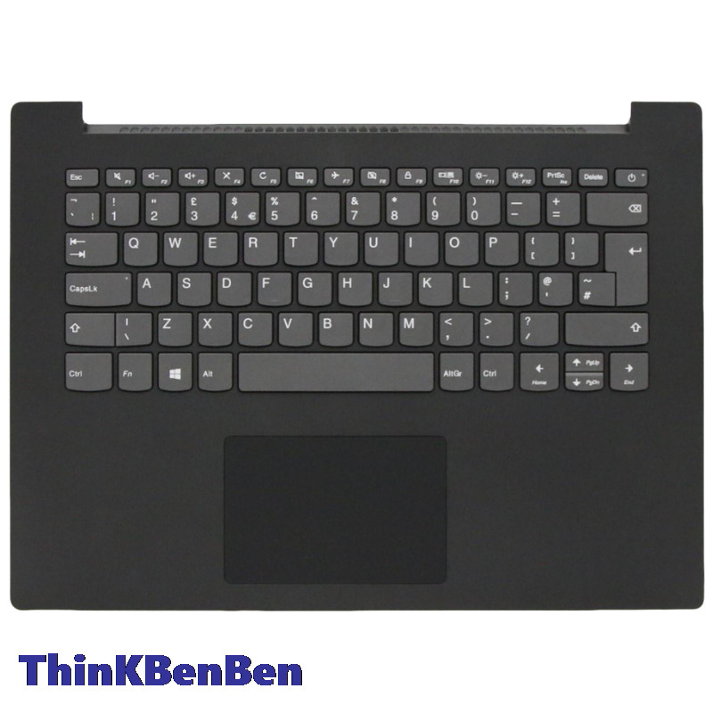 UK English Black Keyboard Upper Case Palmrest Shell Cover For Lenovo Ideapad 130 330C 14 14IKB 14AST