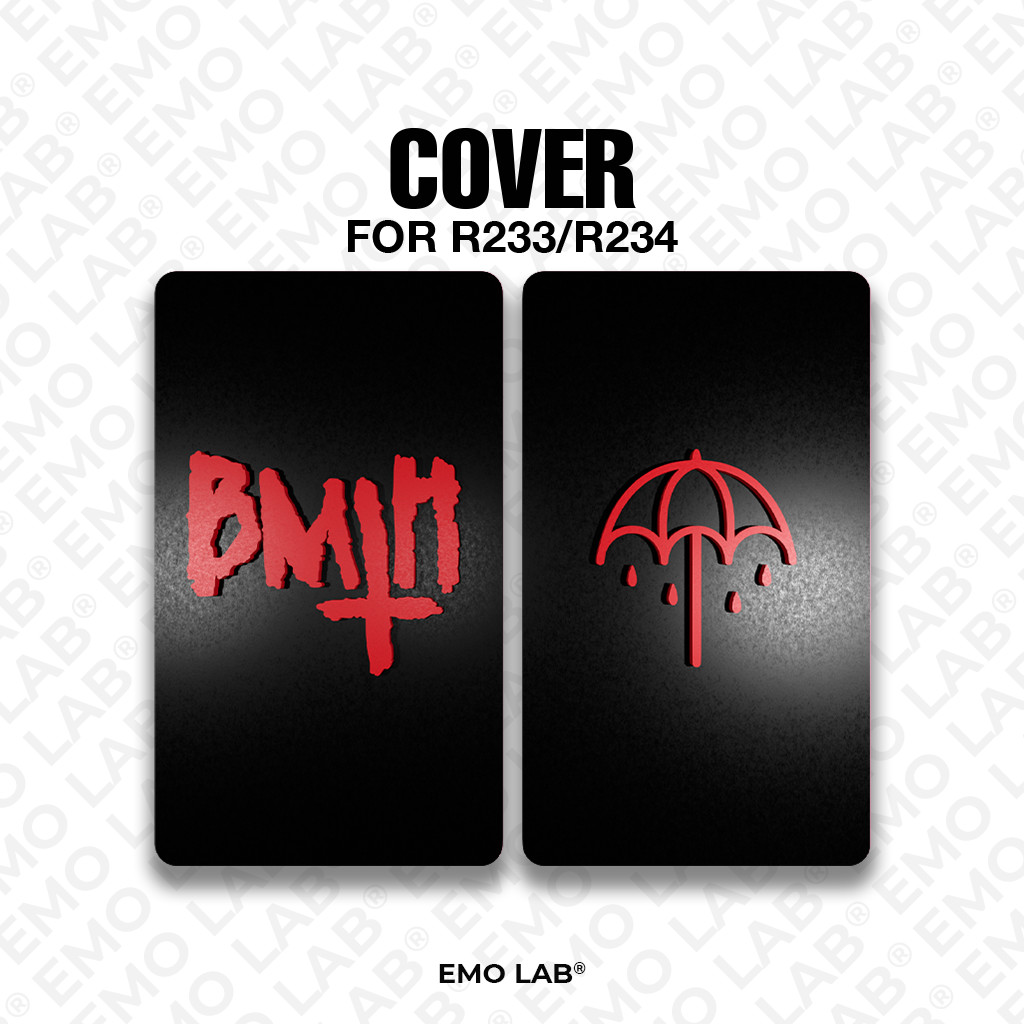 BMTH PAINT BLACK RED BACKDOOR 3D PRINT R233/R234
