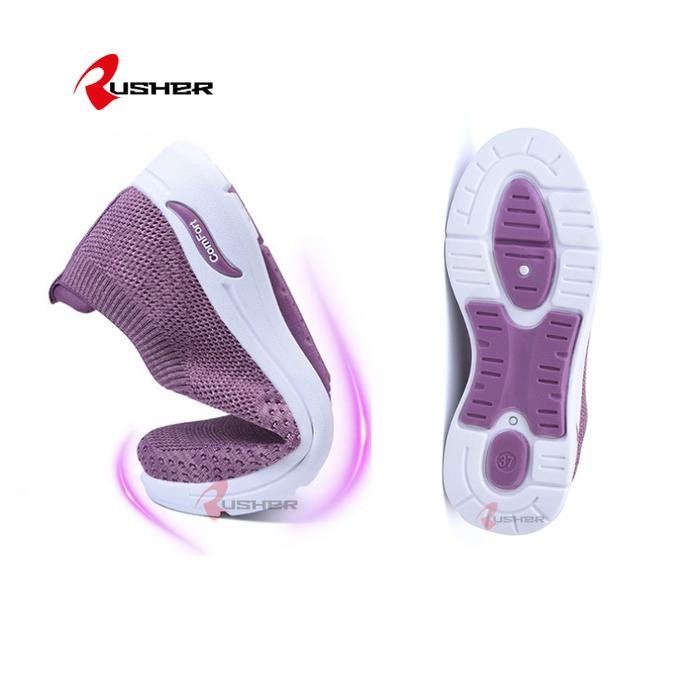 SZ99 Slip On Sneakers Rajut Tanpa Tali Zenblossom Rusher Comfort