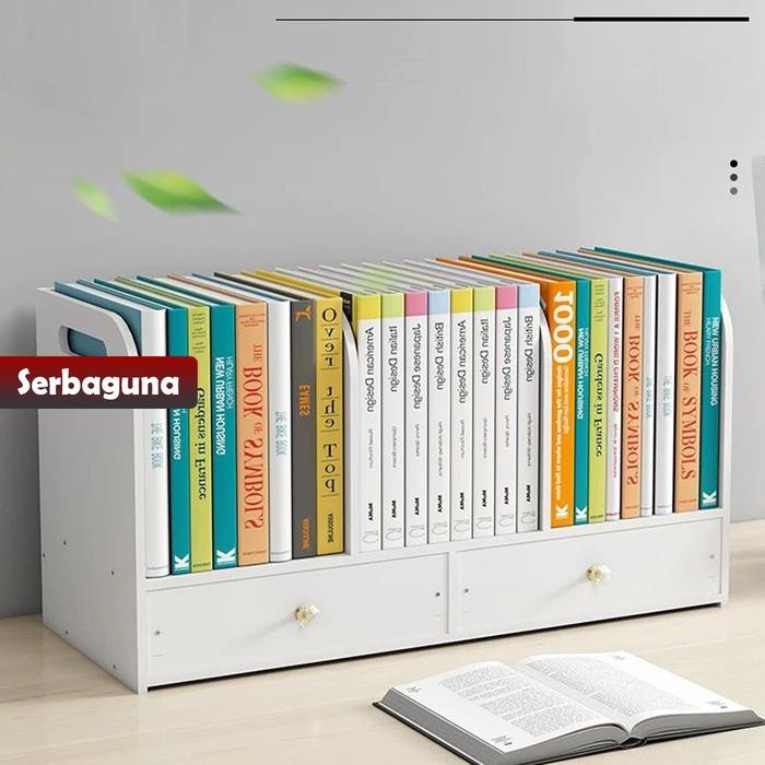 

YOSINOGAWA - Kotak Penyimpanan Desktop Sederhana Rak Penyimpanan Kantor Asrama Siswa Rak Buku Kecil