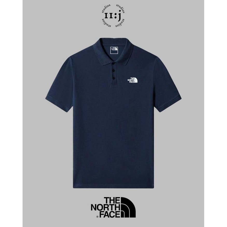B13J Kaos Polo The North Face Calpine Polo Shirt Tnf Asli Original - Navy