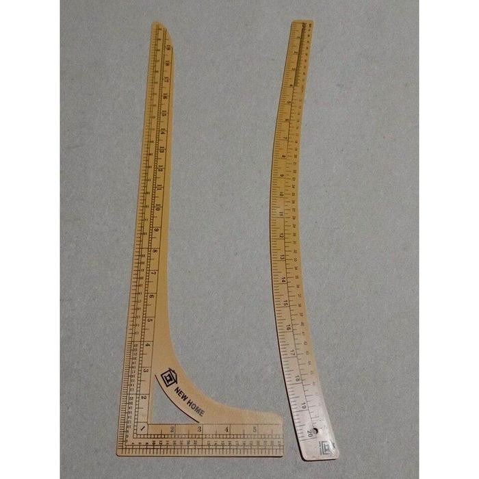 

(Expert) Penggaris pola jahit besar satu set Penggaris lengkung+penggaris siku/ Alat jahit /