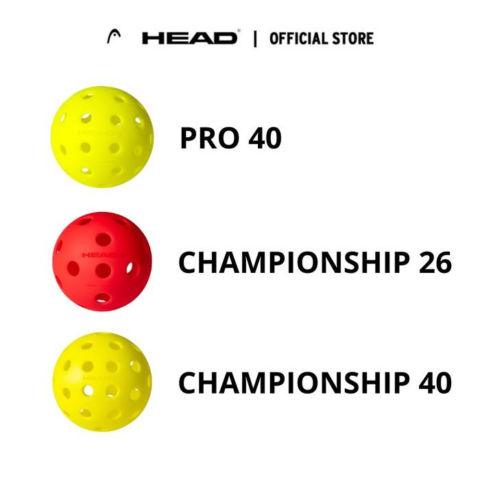 HEAD Pickleball - 3B/3 Balls (1 Pack) for Pickleball - Bola Pickleball
