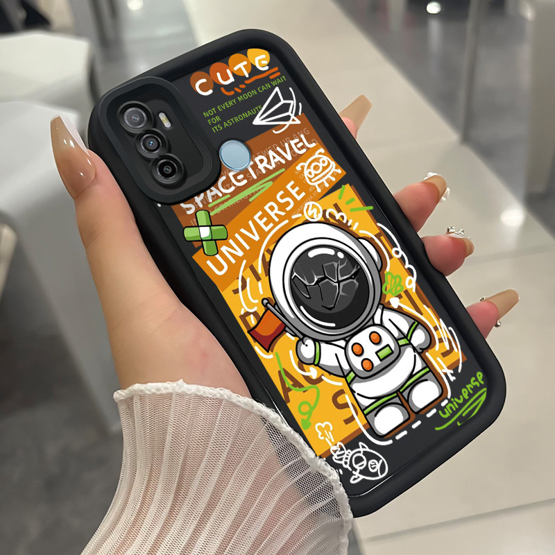 Casing Hp untuk OPPO A53 A53s A32 A33 2020 A11s Case ponsel silikon kartun lucu Hp kepribadian kreat