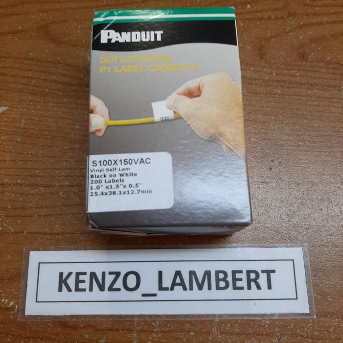 

DKF9 Panduit Self Laminating P1 Label Cassette S100X150Vac / Panduit S100