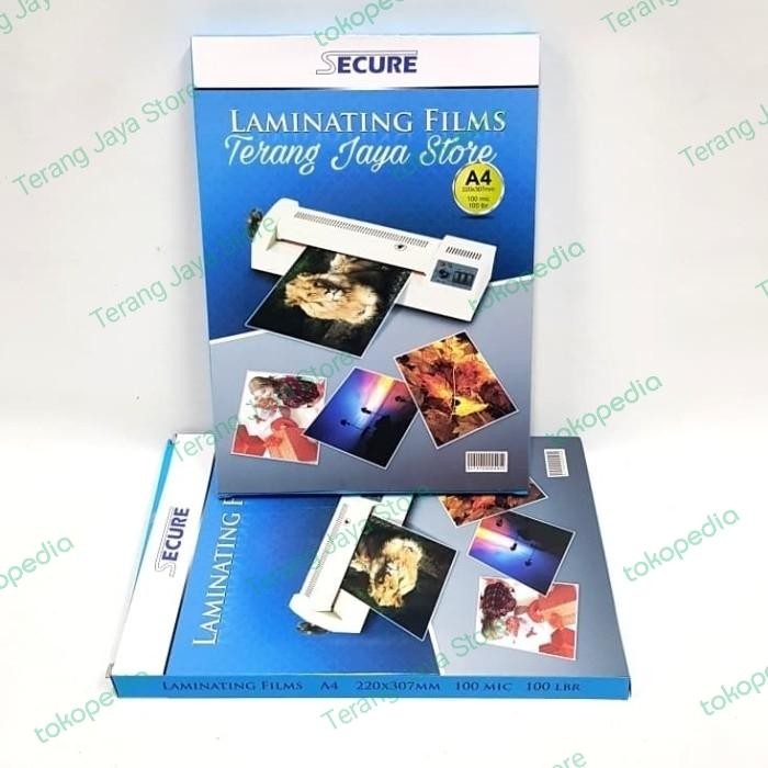 

DKF9 Laminating Film Secure A4 100Micron Plastik Laminating Secure A4