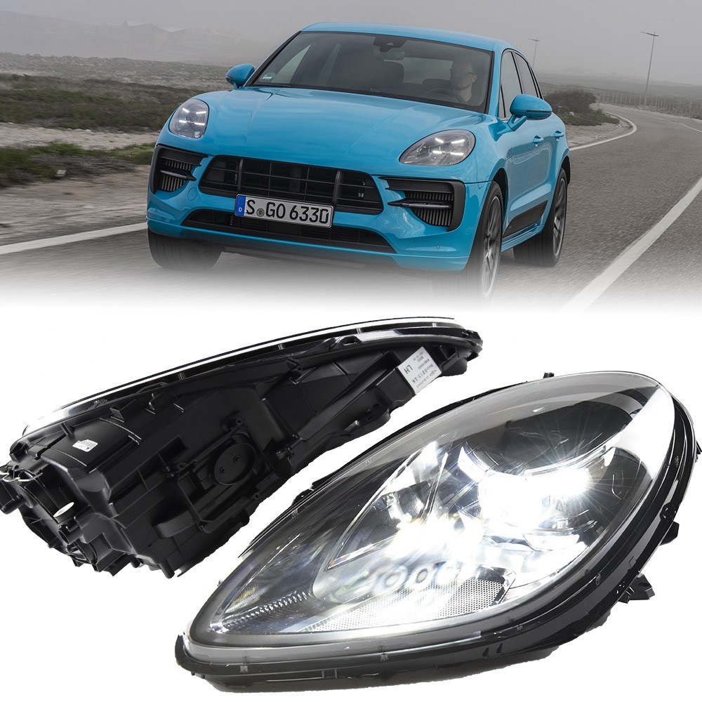 Car For Porsche Macan 2014-2019 95B Headlights DRL Hella LED Bi Xenon