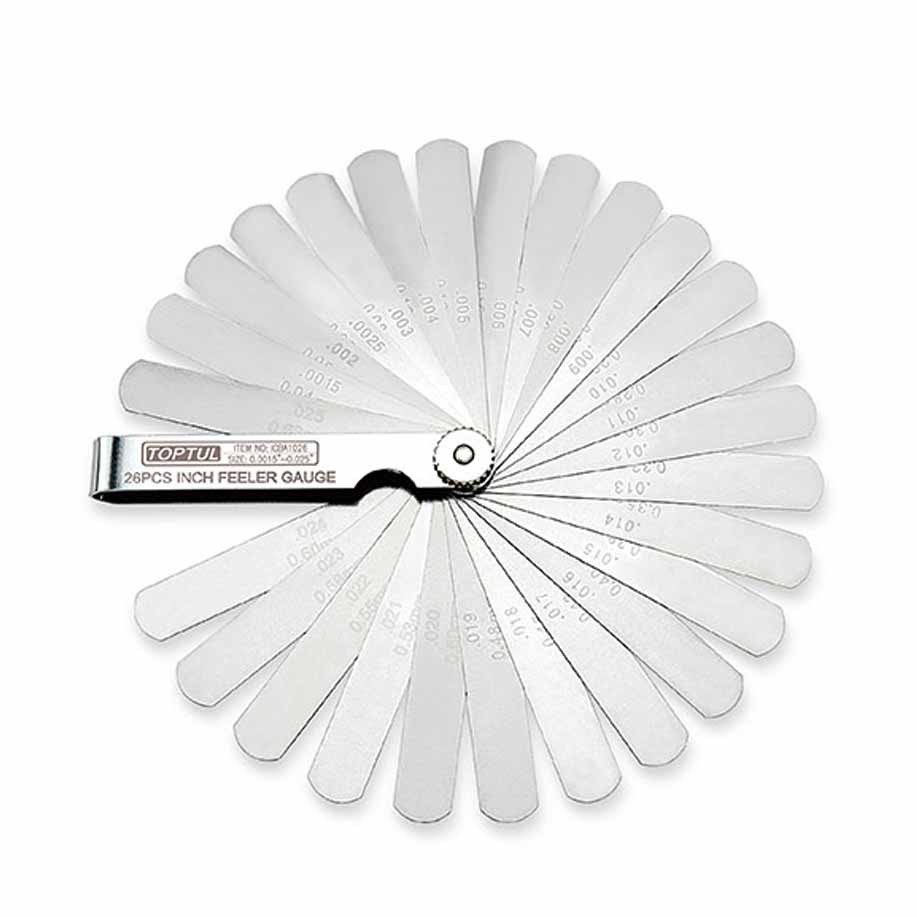 FEELER GAUGE INCH 26 PCS ICBA1026 TOPTUL