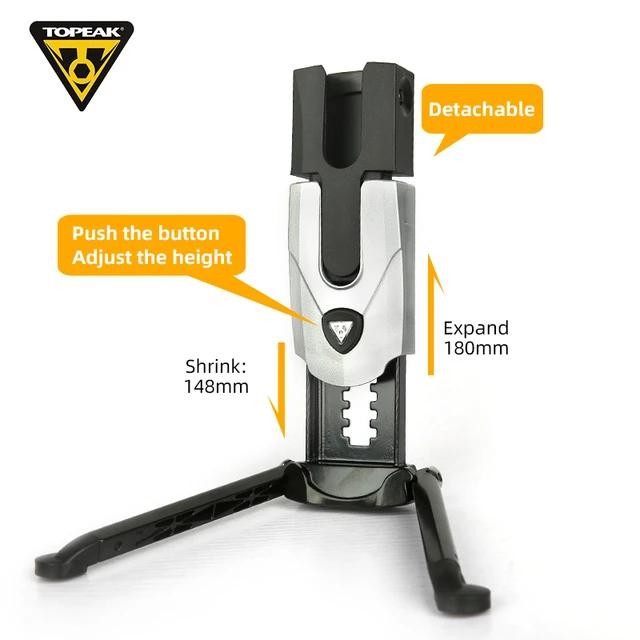 Hemat Standar Parkir Sepeda Topeak Flash Bike Stand Fat For Mtb Crank Arm Original