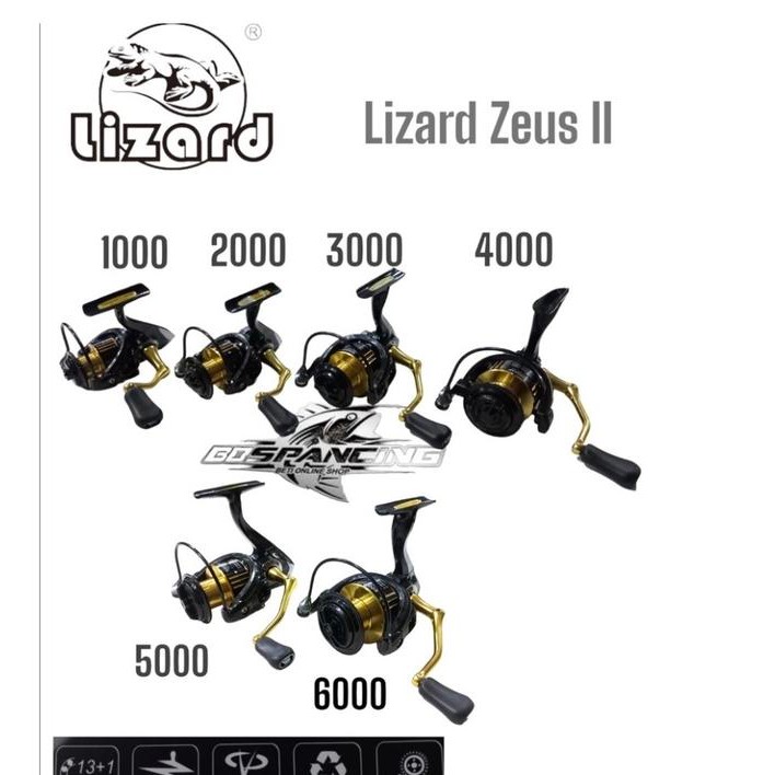 Reel Lizard Zeus Ii 1000-6000 Power Handle - Metal Body