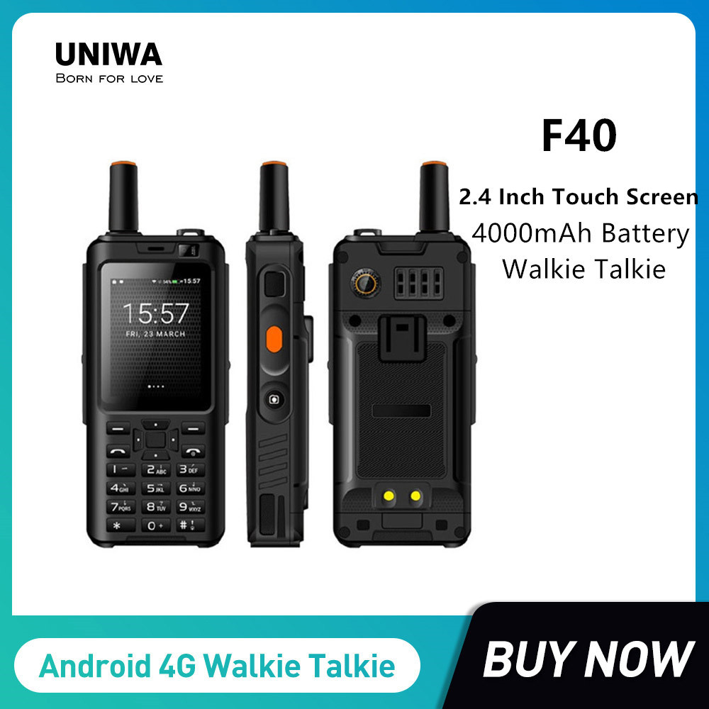 UNIWA F40 Zello Walkie Talkie Mobile Phone IP65 Waterproof 2.4Inch