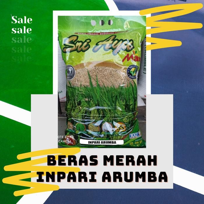 SIAPKIRIM Benih Padi Inpari Arumba Beras Merah Nasi Pulen Enak READY STOCK