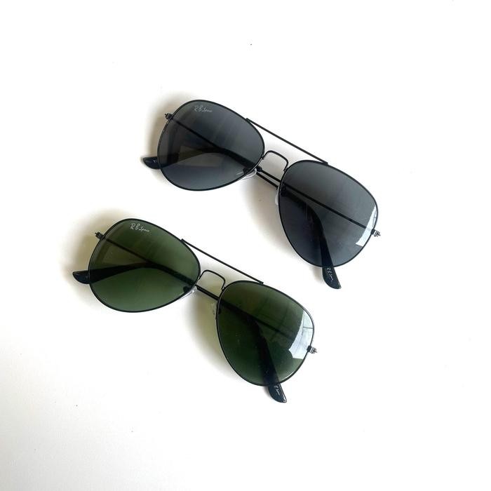 Kacamata Hitam Sunglasses Aviator - Lensa KACA ASLI RB Space - YE975