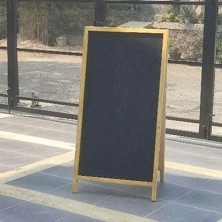 

Papan Tulis Kapur Blackboard 2 Muka / Double Face Jumbo Besar Untuk Papan Nama Ukuran 60X120