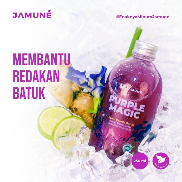 

NWFK Jamu Herbal Bebas Gula Pereda Batuk Purple Magic 250Ml By Jamune