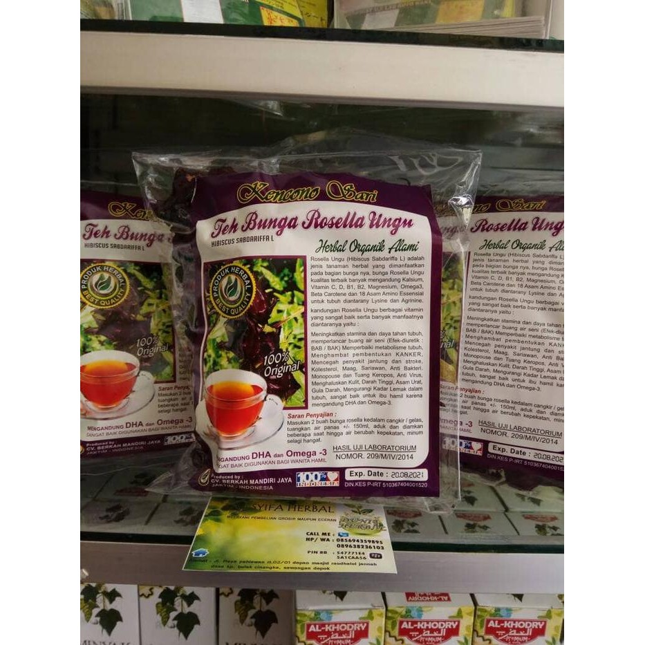 

NWFK Teh Bunga Rosella Ungu Kencoro Sari Asli