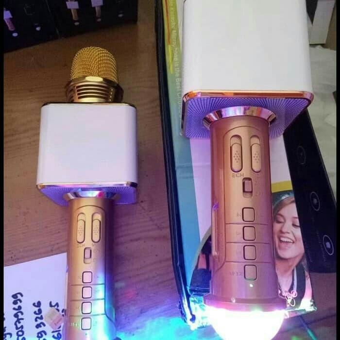 Mic Karaoke Bluetooth Speaker Sd09L Mic Bagus Smile Joox Karaoke Mic