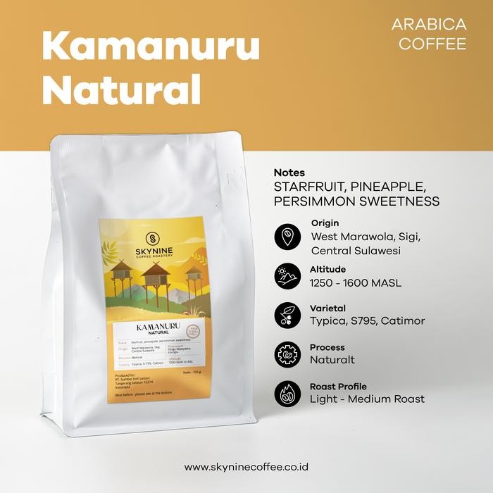 

8SXE Kopi Arabika Kamanuru Natural Roasted Beans