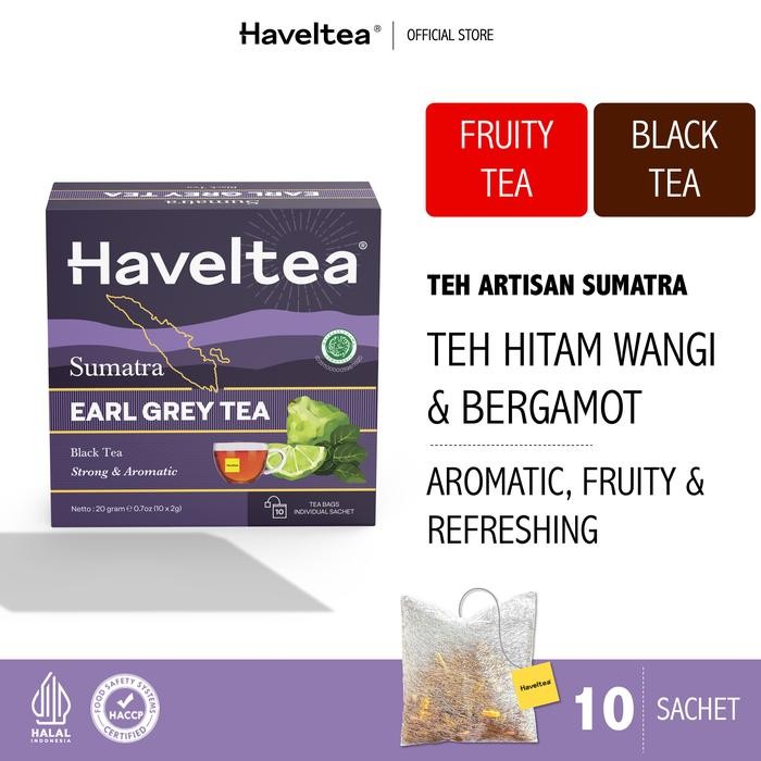 

8SXE Haveltea Sumatra Earl Grey 10 Teabags Teh Hitam & Bergamot