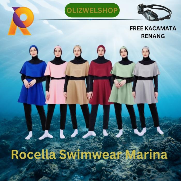 Rocella Swimwear Marina Baju Renang Muslimah Dewasa Rocella Marina
