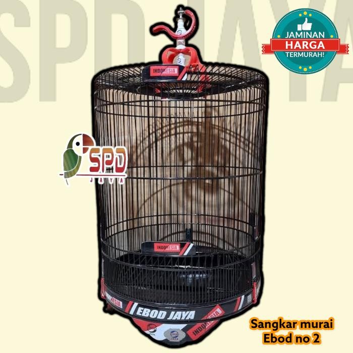 Sangkar Kandang Ebod Murai Decal Bambu No 2