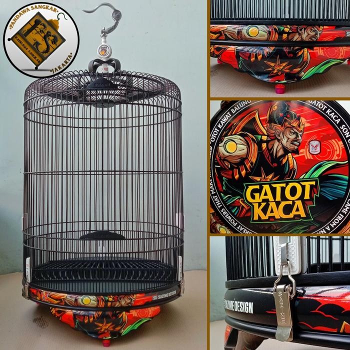 Sangkar/Kandang Murai Sazime Pvc Decal Gatotkaca