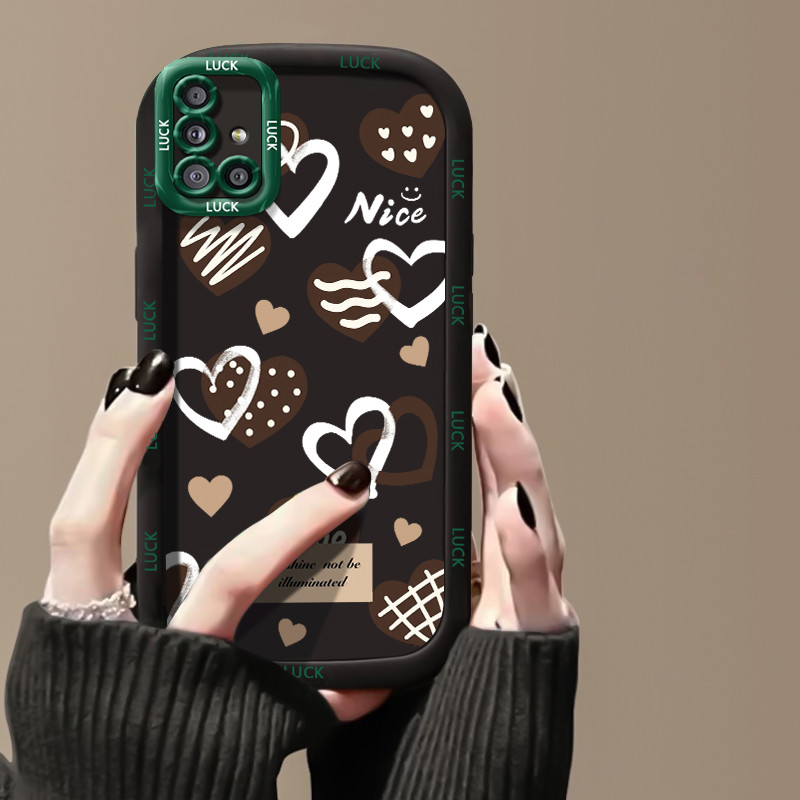 Casing Hp untuk Samsung A51 M40s Case Casing HP Softcase Puff Kasing ponsel Drop silikon tahan Tanda