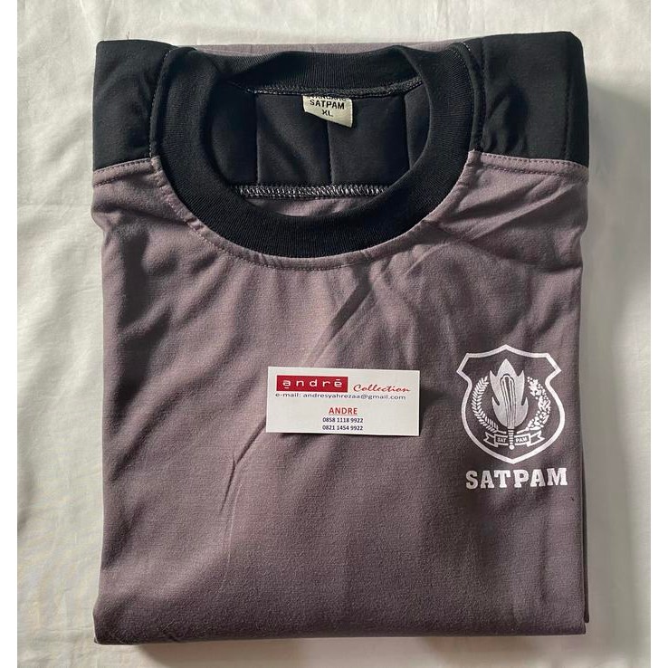 Kaos Satpam Coklat Lengan Panjang