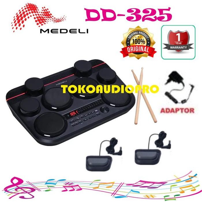 Drum Medeli DD325 Portable Drum Elektrik Medeli DD-325 Drum Pad Elektrik
