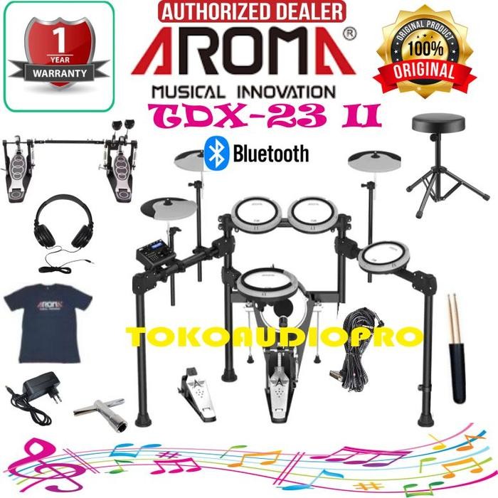 Drum Aroma TDX-23 II Electronic Drum Kit w/Bluetooth Aroma TDX23