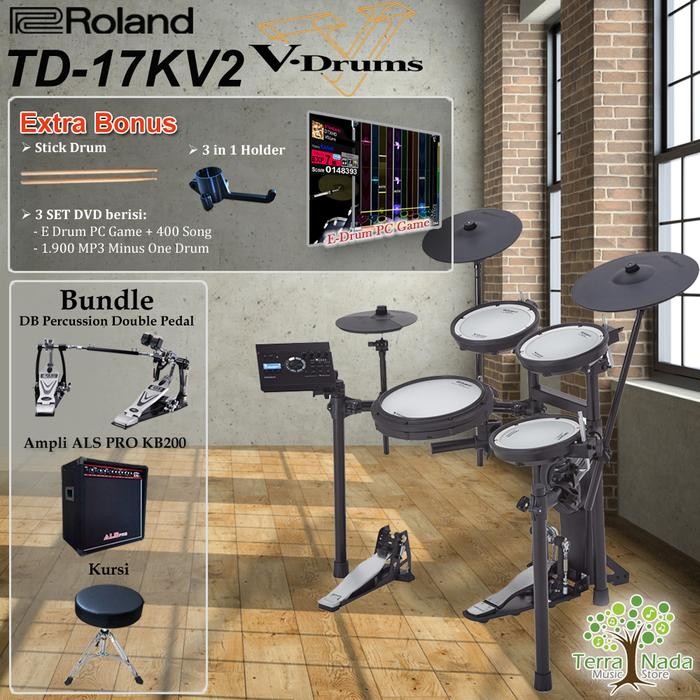Drum Elektrik Roland TD17KV2 + Rack MDS-COM / TD 17KV2 / TD17 KV2
